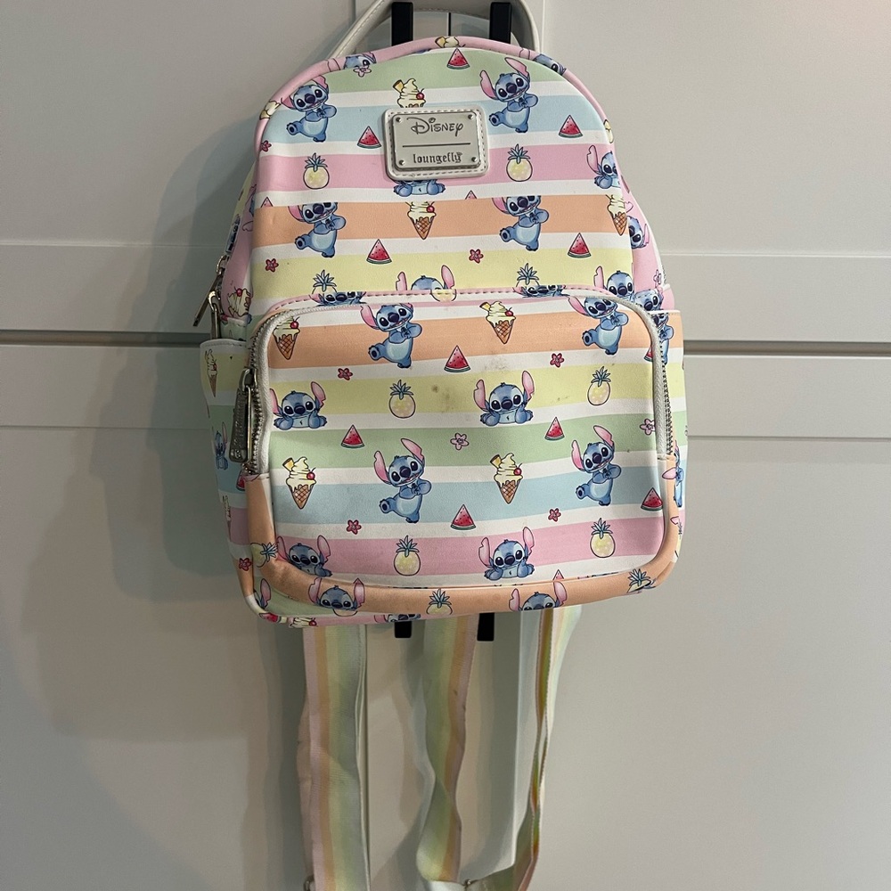 Disney Stitch Pastel Loungefly Backpack